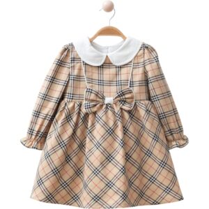 Детска карирана рокля