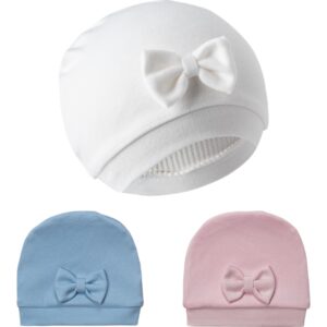 Бебешка шапка в три цвята